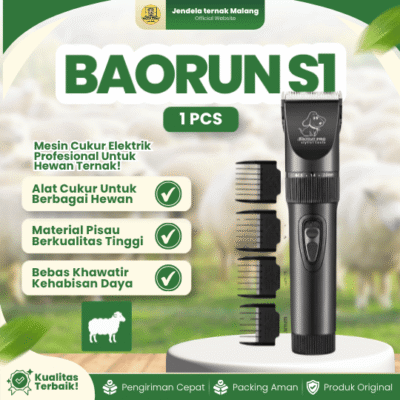 BAORUN S1 ALAT CUKUR BULU DOMBA – Alat Cukur Bulu Hewan Elektrik Berkualitas.