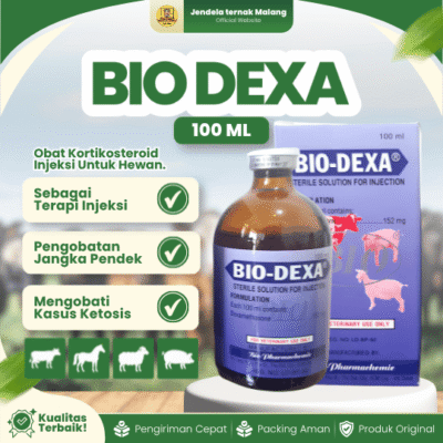 BIO DEXA 100 ML – Untuk Mengatasi Peradangan Pada Hewan.