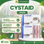 CYSTAID 1 PACK ISI 30 KAPSUL VETPLUS - Untuk Menjaga & Mengatasi Kesehatan Kandung Kemih Kucing.