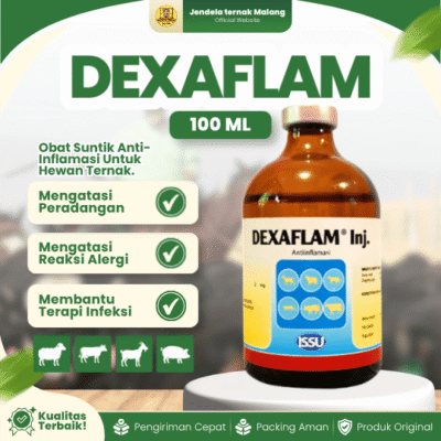 DEXAFLAM 100 ML – Untuk Mengatasi Peradangan & Anti Alergi Hewan.