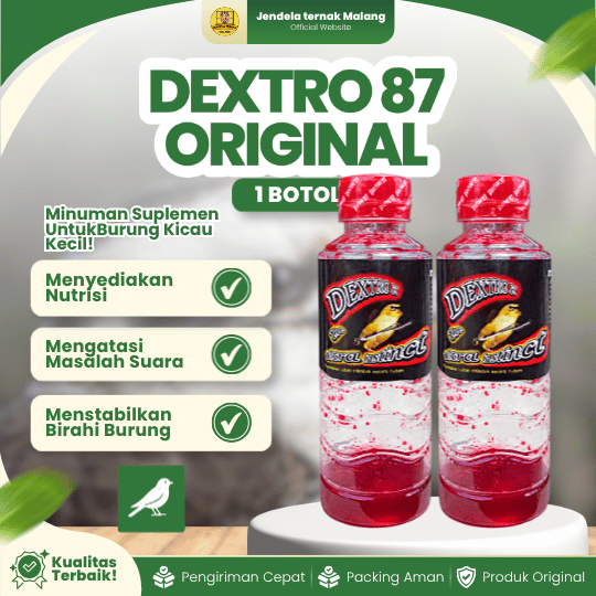 DEXTRO 87 ORIGINAL - Multivitamin Dopping Pleci Meningkatkan Kesehatan Burung