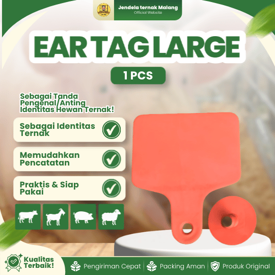 EAR TAG SAPI LARGE - Penanda Telinga Ternak Ukuran Besar