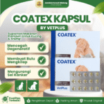 COATEX KAPSUL ECER BY VETPLUS – Vitamin Kulit & Bulu Untuk Anjing Dan Kucing.