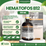 HEMATOFOS B12 100 ML BY AGROVET - Untuk Penambah Darah & Pertumbuhan Hewan Ternak.