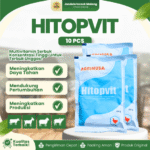 10 PCS HITOPVIT 100 GRAM BY AGRINUSA LEBIH MURAH - Multivitamin Meningkatkan Daya Tahan Tubuh Untuk Ayam & Unggas.