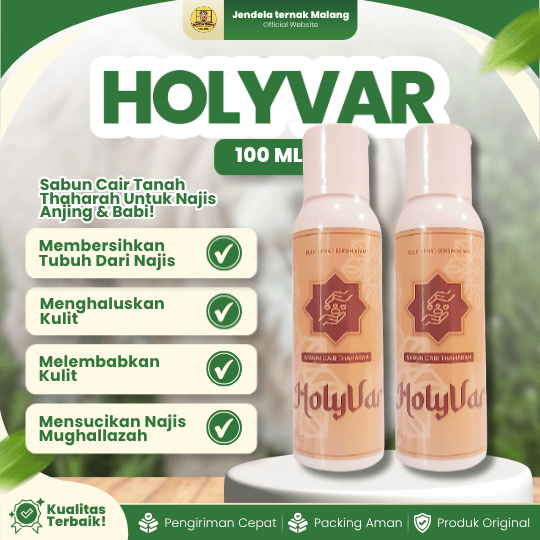 HOLYVAR 100 ML - Sabun Tanah Cair Thaharah Penghilang Najis Anjing.