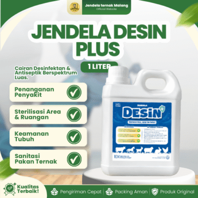 DESIN PLUS 1 LITER BY JENDELA – Desinfektan Yang Segar Untuk Pembersih Rumah, Kandang, dll.