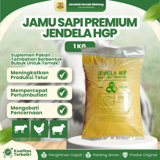 JENDELA HGP TERNAK RUMINANSIA 1 KG - Meningkatkan Pertumbuhan Ternak Ruminansia.