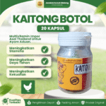 KAITONG BOTOL 20 KAPSUL - Doping Penambah Tenaga Untuk Ayam Premium Original Thailand.