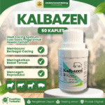 KALBAZEN ISI 50 KAPLET – Mengatasi Segala Jenis Cacing Pada Hewan Ternak.