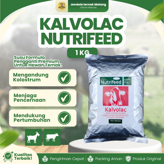 KALVOLAC NUTRIFEED 1 KG - Susu Pengganti Induk Cempe, Pedet & Hewan Ternak Lainnya.