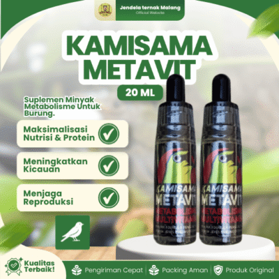 KAMISAMA METAVIT 20 ML – Multivitamin Penggacor Metabolisme Pada Burung.