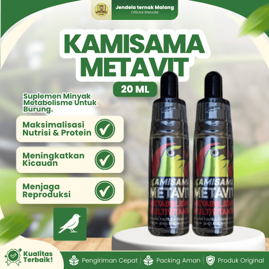 KAMISAMA METAVIT 20 ML - Multivitamin Penggacor Metabolisme Pada Burung.