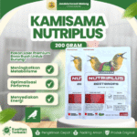 KAMISAMA NUTRIPLUS 200 GRAM - Pakan Voer Pleci Untuk Meningkatkan Metabolisme Pada Burung.