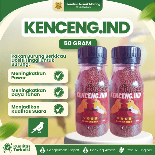 KENCENG.IND VOER MINI PELLET 50 GRAM BY PETPLIES - Pakan Burung Kecil Melangkapi Nutrisi Kompleks