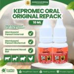 KEPROMEC ORAL 10 ML ORIGINAL REPACK – Untuk Cacingan, Kutu, Kudis & Scabies Ampuh Untuk Hewan.
