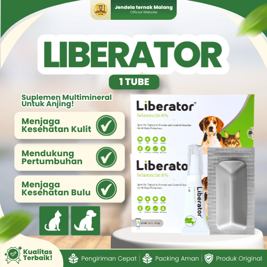 ECER LIBERATOR 1 TUBE - Untuk Masalah Kutu Caplak Tungau Pinjal Kucing Anjing Tetes