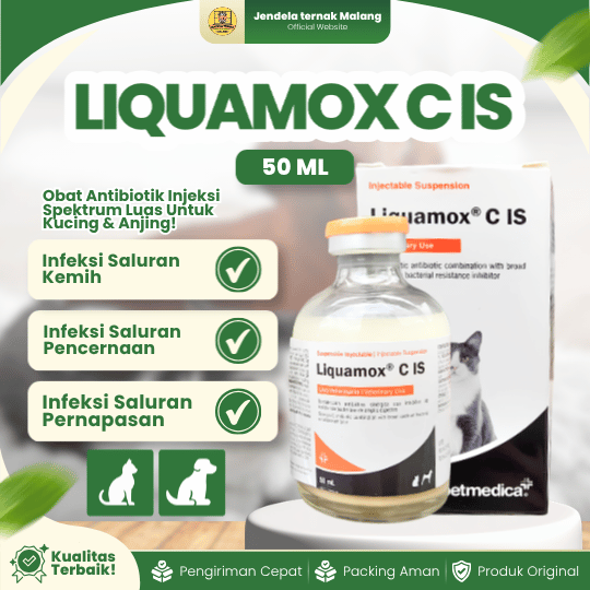 LIQUAMOX C IS 50 ML - Untuk Pencegahan Hewan Anjing & Kucing.
