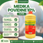MEDIKA POVIDINE 10% 1 LITER -  Betadine Untuk Perawatan Luka & Pembersihan Awal.