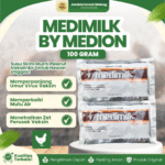 MEDIMILK 100 GRAM BY MEDION – Susu Skim Pelarut Vaksin Pure Full Skim Milk Untuk Ayam.