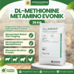 DL-METHIONINE METAMINO EVONIK 25 KG - Untuk Efisiensi Pakan, Penggemukan & Pertumbuhan Hewan Ternak.