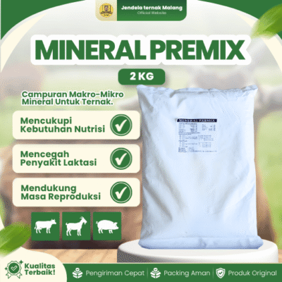 MINERAL PREMIX 2 KG TMC – Vitamin Mineral Untuk Meningkatkan Daya Tahan Pada Ternak & Unggas.