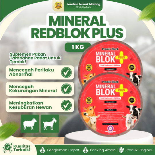 MINERAL REDBLOK PLUS 1 KG - Mineral Redblock Untuk Kambing Domba