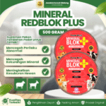MINERAL REDBLOK PLUS 500 GRAM – Mineral Redblock Untuk Kambing Domba