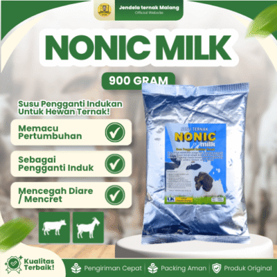 NONIC MILK 900 GRAM – Susu  Anti DIare Untuk Pengganti Indukan Cempe & Pedet.