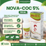 NOVA-COC 5% 100ML - Untuk Masalah Pada Hewan Ternak Sapi Kambing Babi