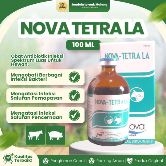 NOVA TETRA LA 100 ML - Mengatasi Pernafasan & Pencernan Hewan Kesayangan.