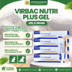 VIRBAC NUTRI PLUS GEL 120,5 GRAM - Vitamin Bulu, Kulit Dan Imun Untuk Kucing & Anjing.