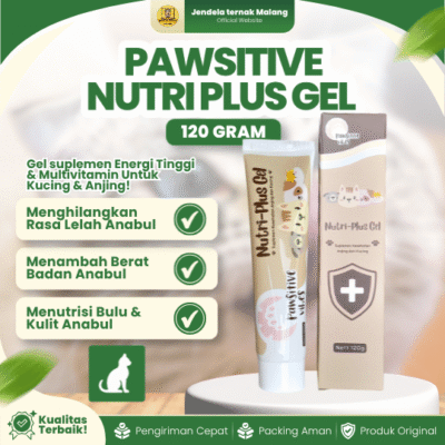 PAWSITIVE NUTRI PLUS GEL 120 GRAM – Meningkatkan Imunitas Dan Selera Makan Pada Anjing & Kucing.