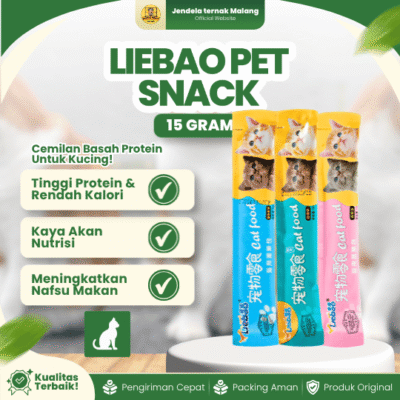 LIEBAO PET SNACK 15 GRAM – Cat Treat Stick Snack Bernutrisi Untuk Kucing & Kitten.