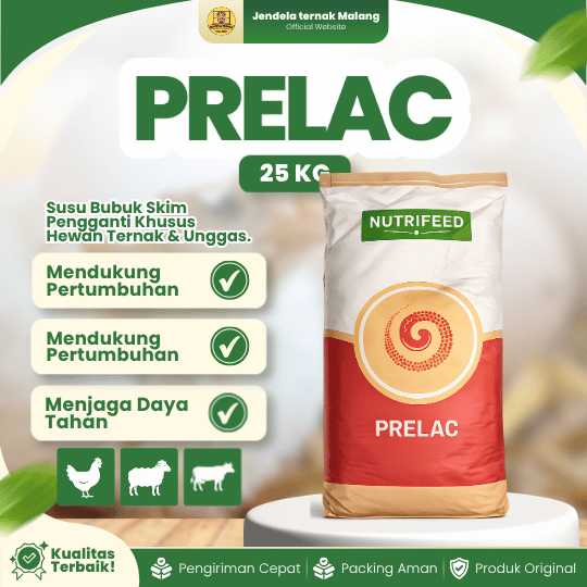 PRELAC 25 KG - Susu Bernutrisi Untuk Masa Pertumbuhan Hewan Ternak Lainnya.