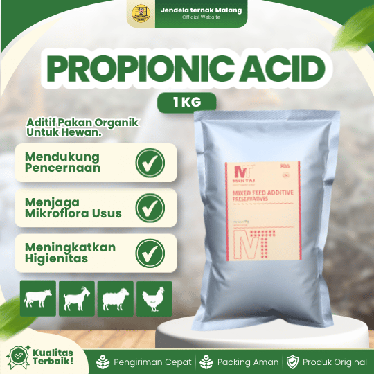 PROPIONIC ACID 1 KG - Untuk Menurunkan kapasitas pengikatan asam di dalam pencernaan
