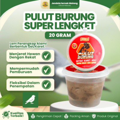 PULUT BURUNG SUPER LENGKET 20 GRAM – Lem Jebakan Getah Karet Asli Berkualitas.