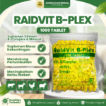 RAIDVIT B-PLEX 1000 TABLET RAID ALL - Vitamin B Komplek Untuk Ternak Unggas Ayam Domba Kambing Sapi