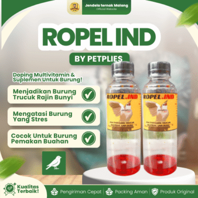 ROPEL IND BY PETPLIES – Doping Multivitamin Untuk Burung Jenis Pemakan Buah-Buahan.