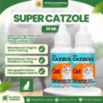 SUPER CATZOLE 30 ML - Untuk Masalah Cacingan Pada Kucing Kesayangan