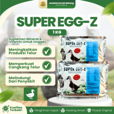 SUPER EGG-Z 1 KG RAID-ALL – Meningkatkan Produksi & Memperkuat Cangkang Telur Bebek