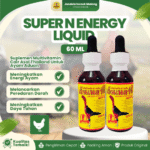 SUPER N ENERGY LIQUID 60 ML - Vitamin Untuk Memerahkan & Menambah Energi Pada Ayam.