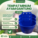 TEMPAT MINUM AYAM GANTUNG BIRU 10 PCS BY MEDION – Tempat Pakan Makan Minum Ayam Burung Cepuk