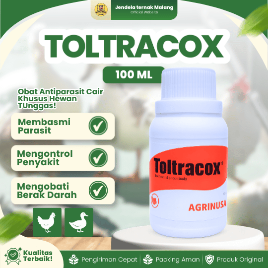 TOLTRACOX 100 ML - Untuk Mengatasi Kok.sidi.osis Pada Hewan Ternak.