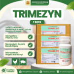 TRIMEZYN KAPLET 100 KAPLET 1 BOX (12 BOTOL) - Untuk Masalah S Snot Ngorok CRD Kolera Pulorum Ayam Unggas Ternak