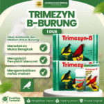TRIMEZYN B BURUNG 1 DUS (12 BOTOL) - Obat Pernapasan Burung, Sakit Sesak Pernafasan, Muka Bengkak