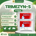 TRIMEZYN-S 10 GRAM - Atasi Korisa CRD Kolera Pulorum Pilek Pada Unggas Ayam Burung