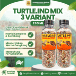 TURTLE IND MIX 3 VARIANT - Pakan Pelet Spirinula Udang Kering Kura Kura Air Brazil Res Shokuji