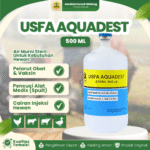 USFA AQUADEST 500  ML - Bisa Untuk Pelarut Vaksin & Pencuci Spuit.