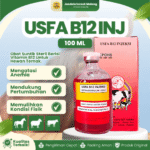 USFA B12 INJ 100 ML BY USFA – Untuk Hewan Ternak Yang Kekurangan Vitamin B12.